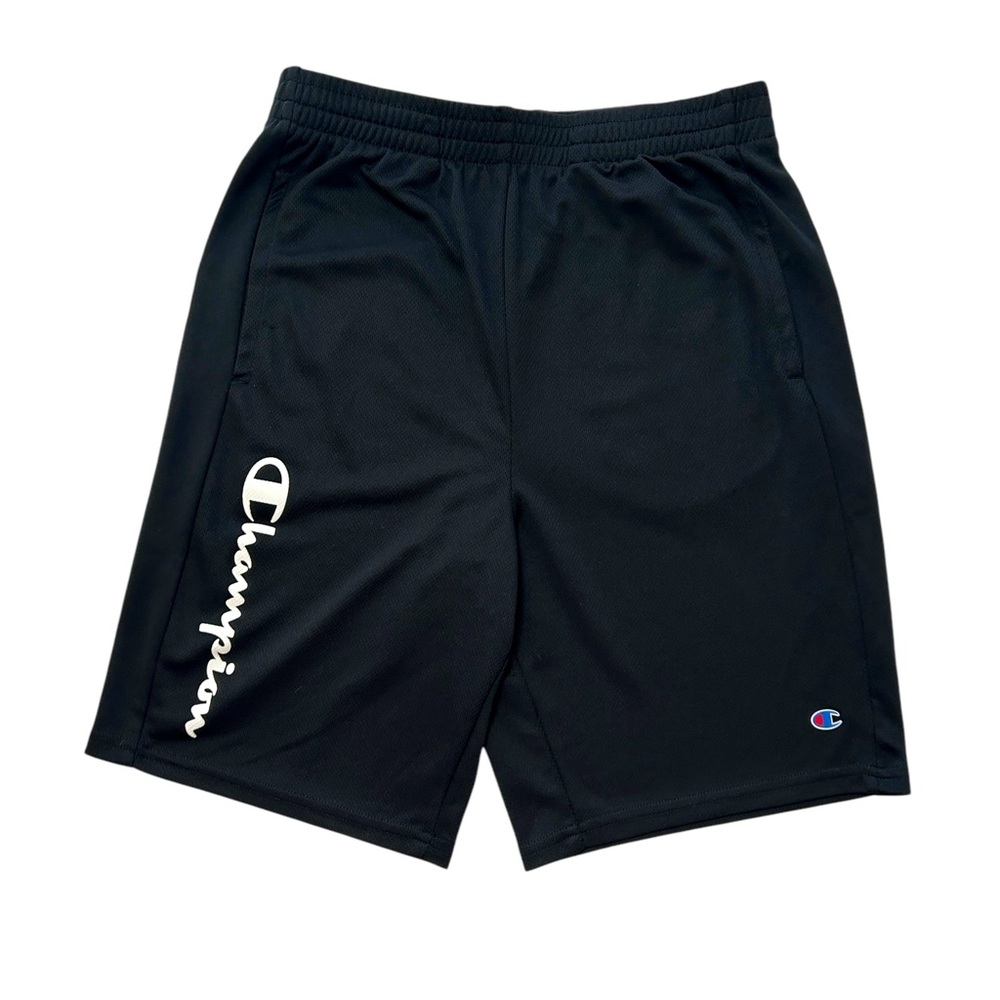 Champion Black Moisture Wicking Shorts Youth Boys 14/16 GUC